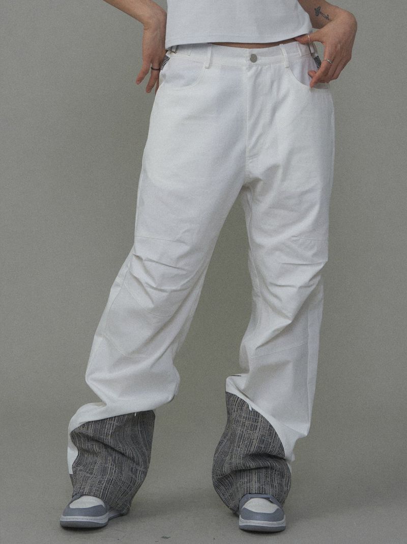 ESSENTIAL 01 PINTUCK PANTS WHITE