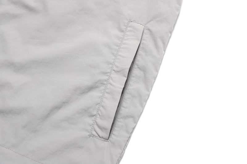 Diagonal Cut Half Windbreaker - 2COLOR