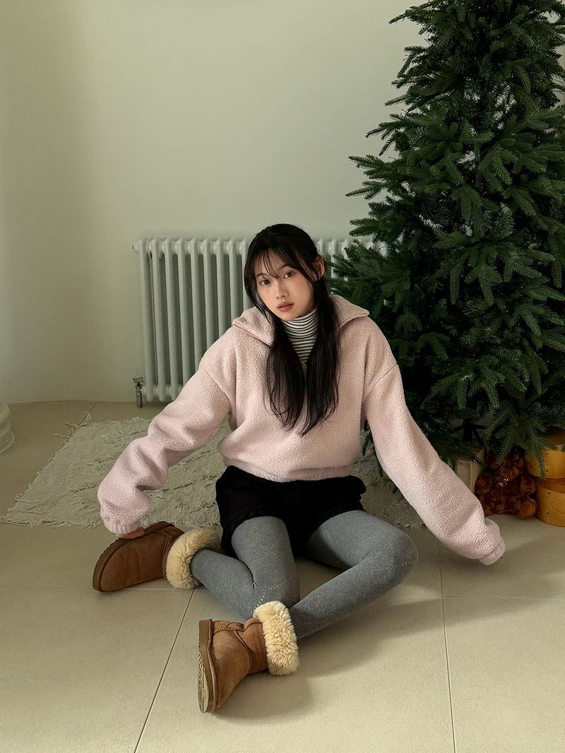 [MADE] MEMBER FLEECE HALF ZIP-UP