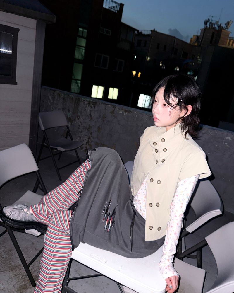 (2color) Double Trench Cap Blouse