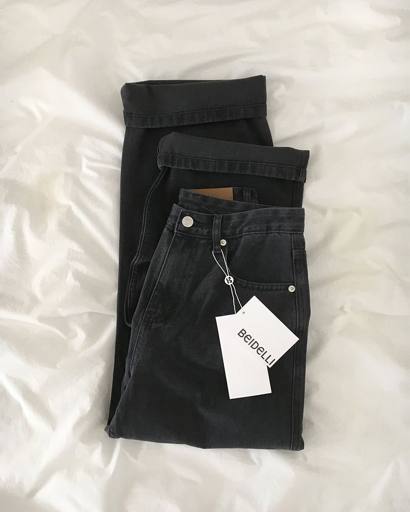 [ORIGINAL] Cran Straight Cotton Washed Pants