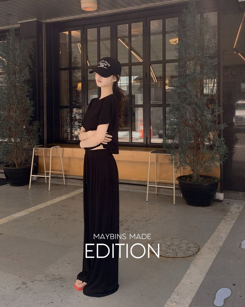 MAYBINS（メイビンス）の「[MADE] Anne Short-sleeved T-shirt & Pants Set（Setup）」