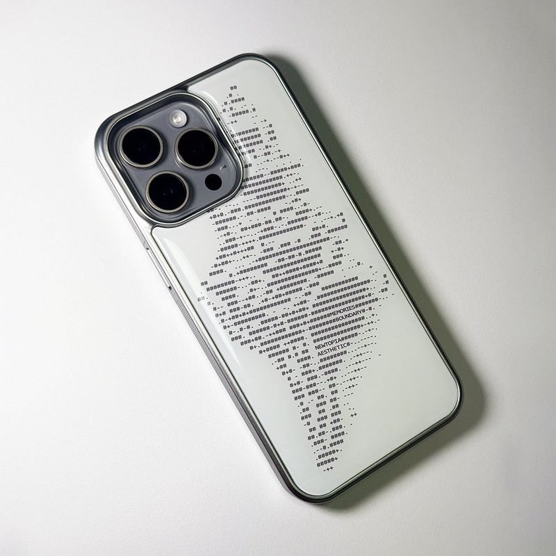 NTA Conchgeist_ASCII CORE_006 Phone Case (SV_White)