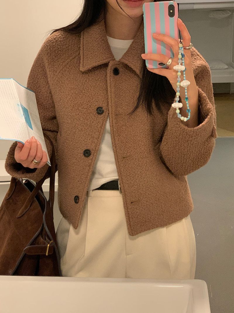 [MADE] [Wool Napping] Winter Warm Pintuck Wide Slacks