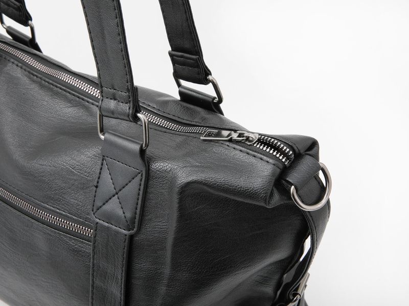 Clock Leather Tote Crossbody Bag