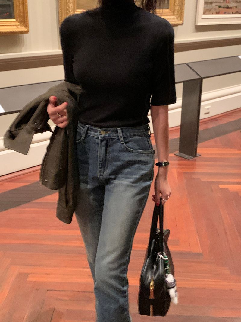 [MADE] Atte Half Turtleneck T-shirt