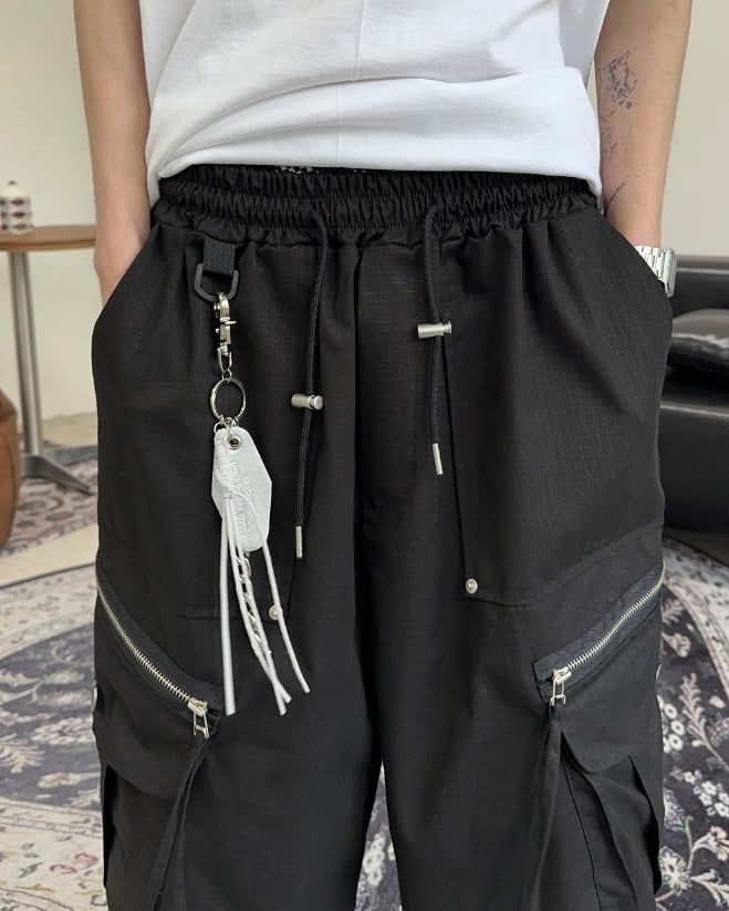 Lafes Zipper Cargo Bermuda Pants