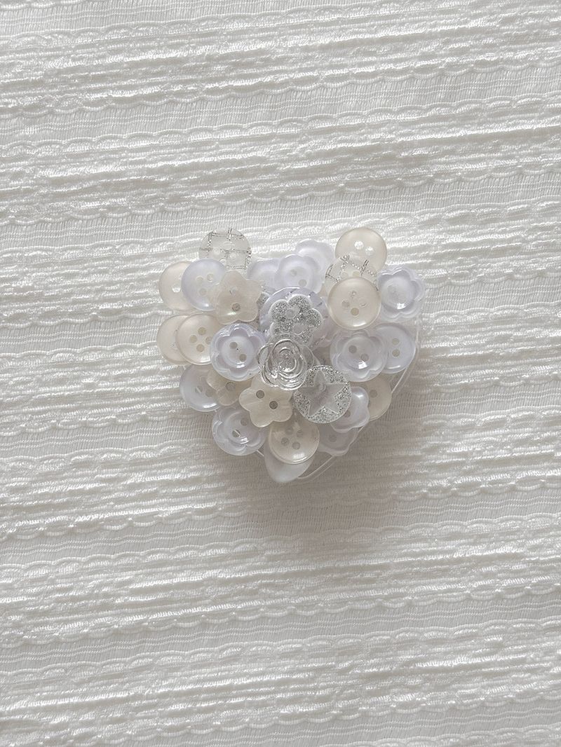 [MAG SAFE]VINTAGE BUTTON HEART TOK