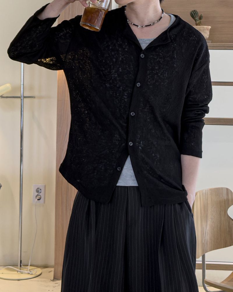Erin Summer Linen Ribbed Cardigan
