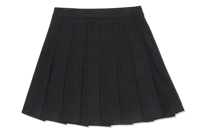 SHINING LOGO PLEATS SKIRTS