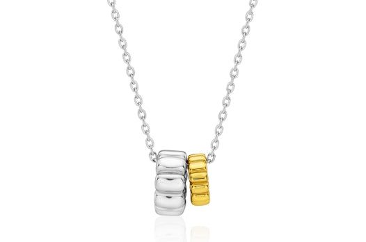 26SS★ [Premium Plating] Ice Block AB(C) Dual Link Necklace