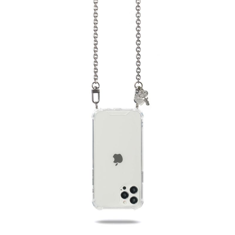 PHONO PHONO(フォノフォノ)の「486 SILVER CHAIN PHONE CASE (CROSS)(Smartphone Accessories)」
