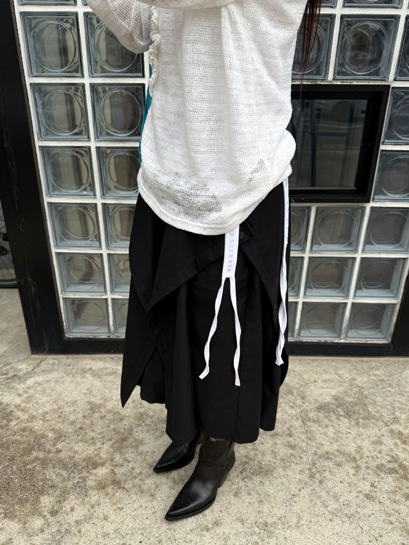 button bermuda slacks