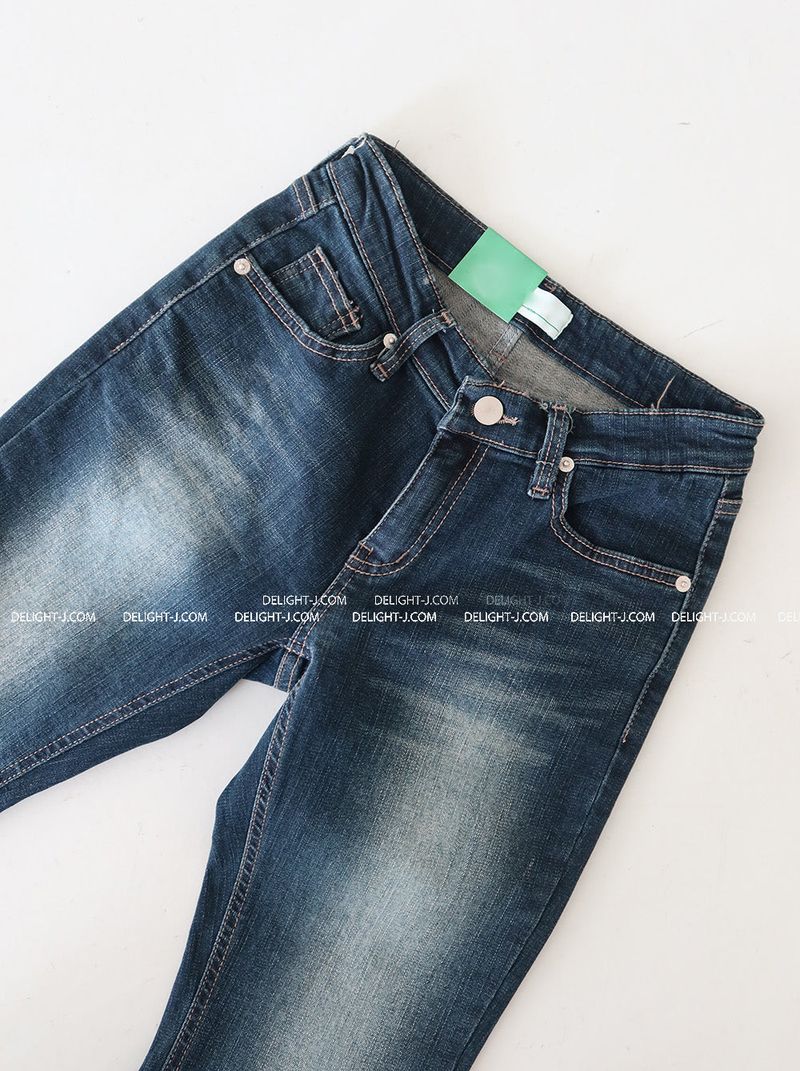 hip lettering bootcut jeans