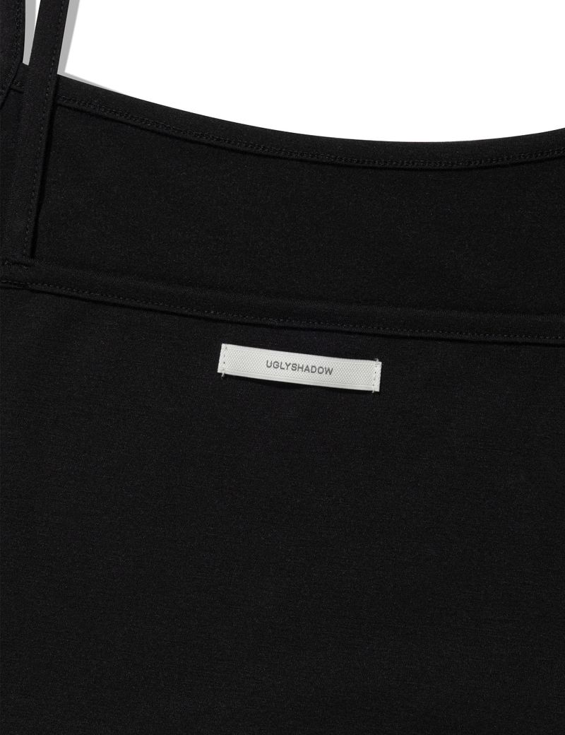 RIBBON SLEEVELESS(BLACK)