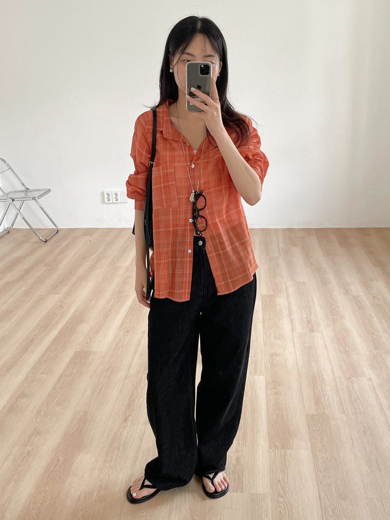 Maro Check Loose Fit Shirt