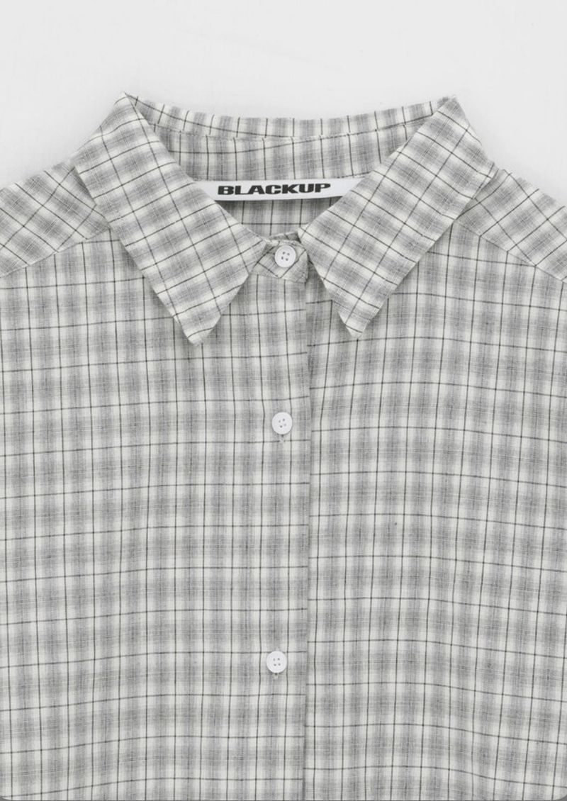 [MADE] Muto Oversized-Fit Checkered Shirt