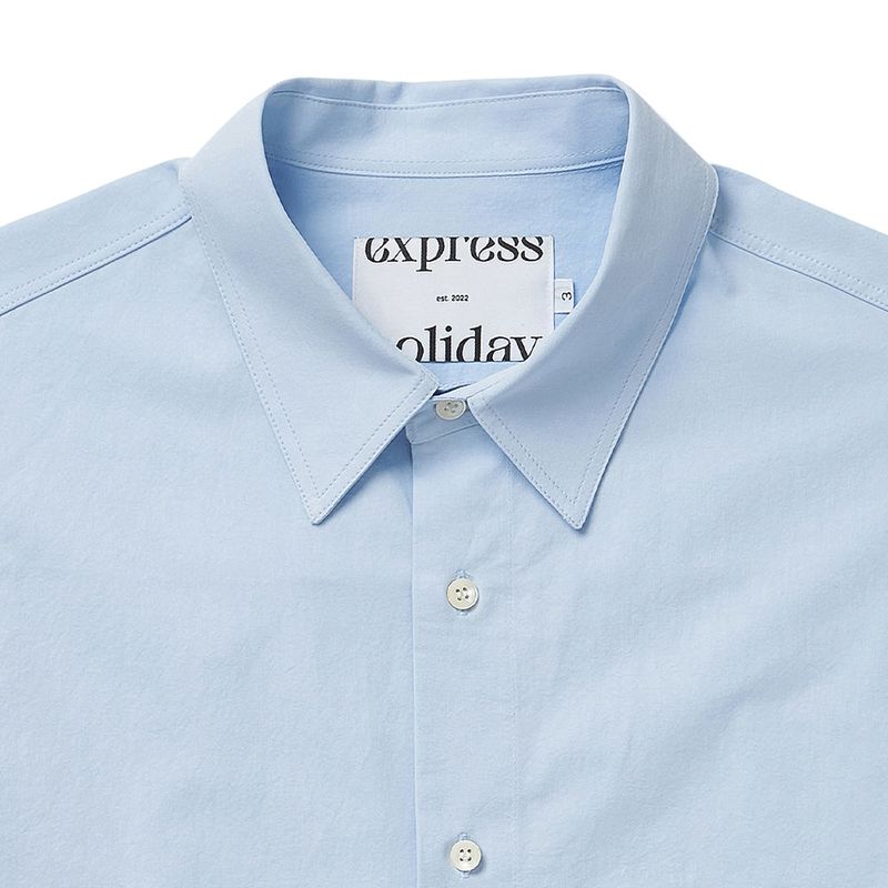 Express Holiday Signature Symbol Basic Shirt_Sky Blue