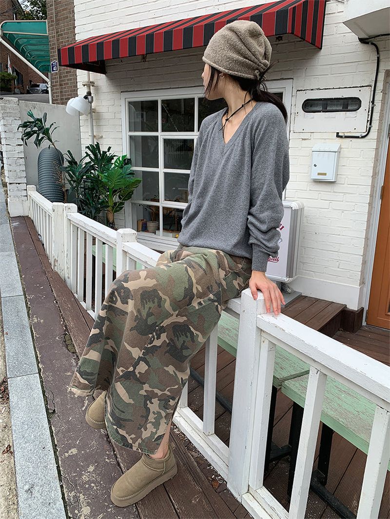 CAMOUFLAGE MAXI SKIRT