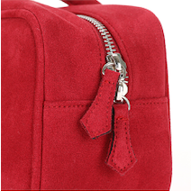 Alina Suede Shoulder Bag Red