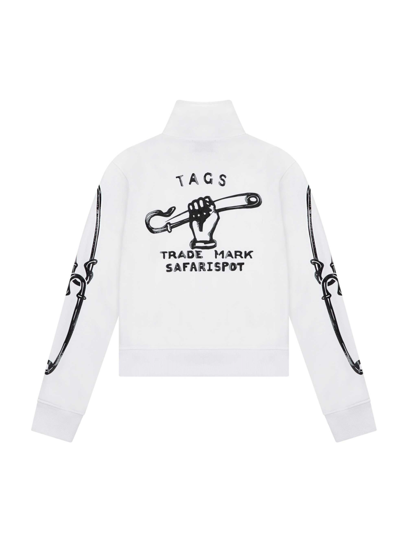 1/2 SAFETY EURO ZIP UP (WHITE)