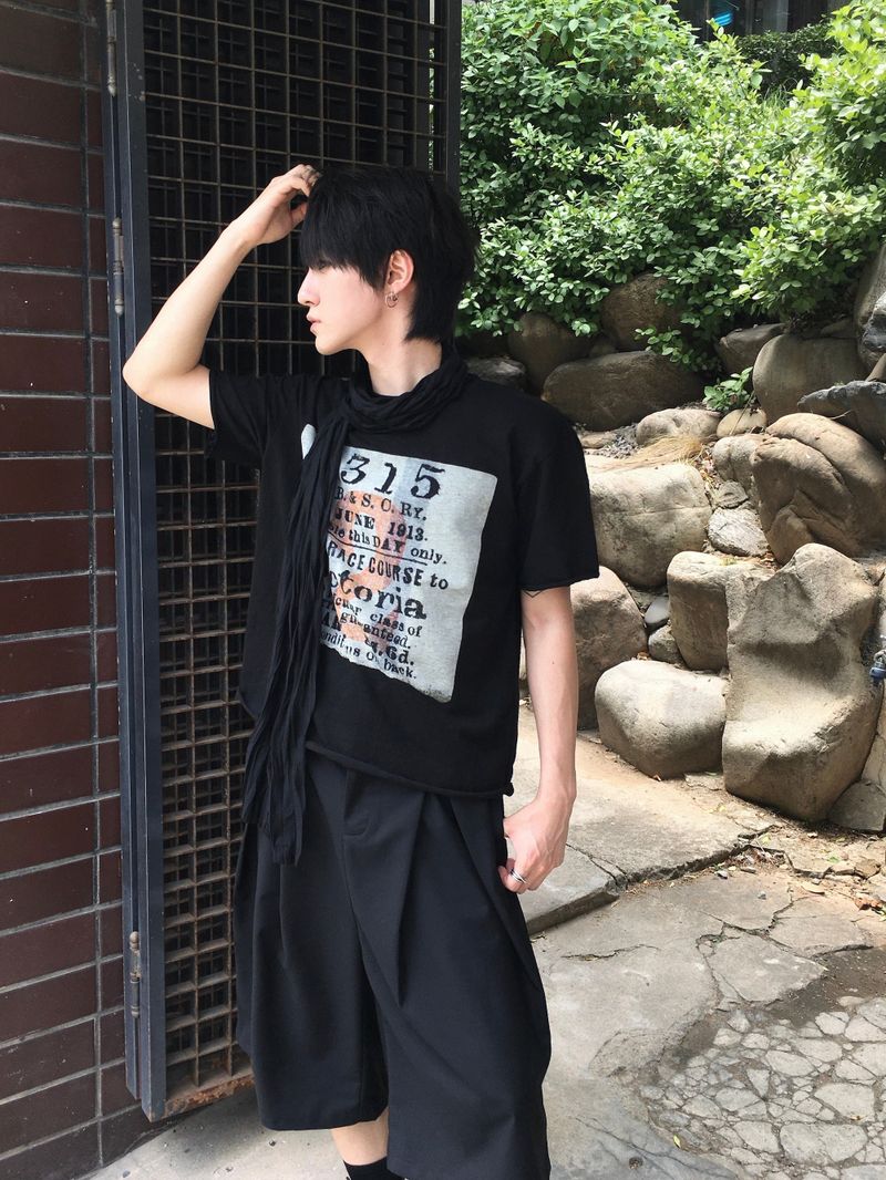 Victoria slub short sleeve T-Shirt 3C