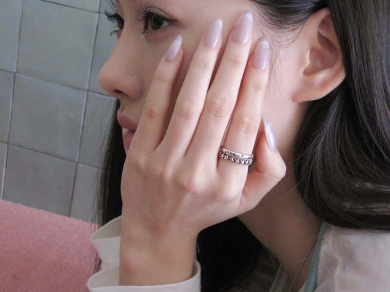 [925silver] Star belt ring