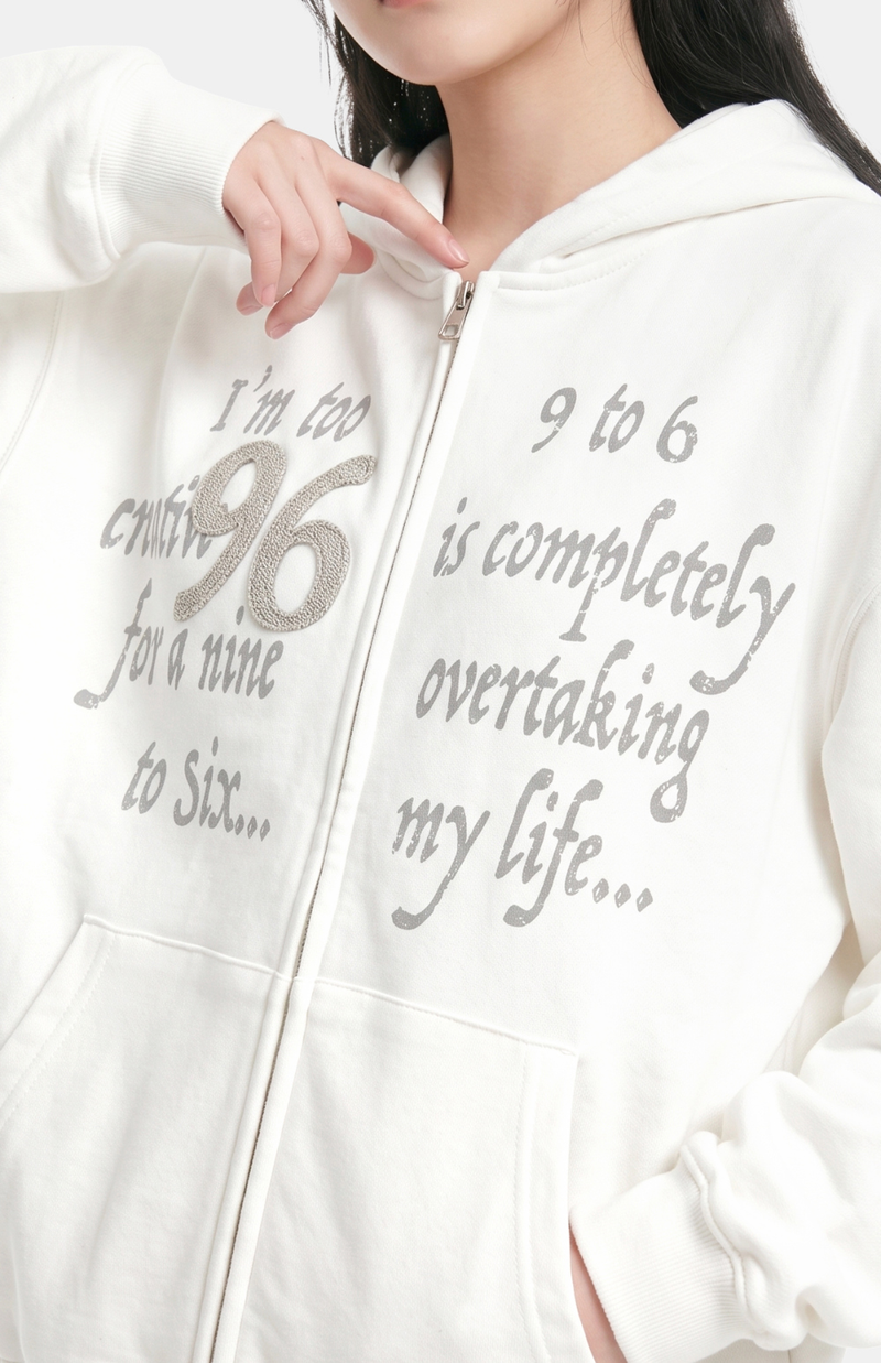 Harper Number Hoodie Zip-up