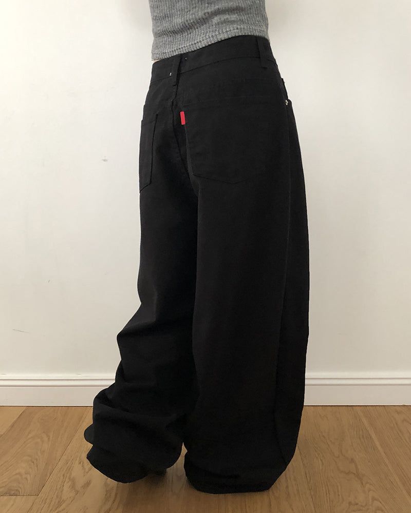 Hashu Natural Cotton Wide Pants