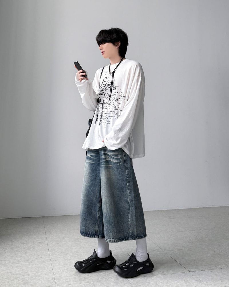 Lopian Cat Bermuda Denim