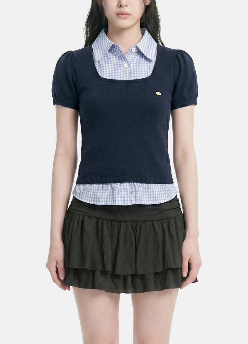 Sena Check Shirt Knit To