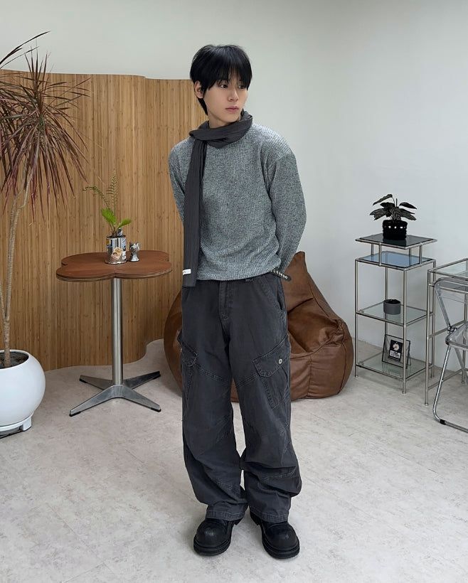 Ropel Ribbed Knit Long Sleeve