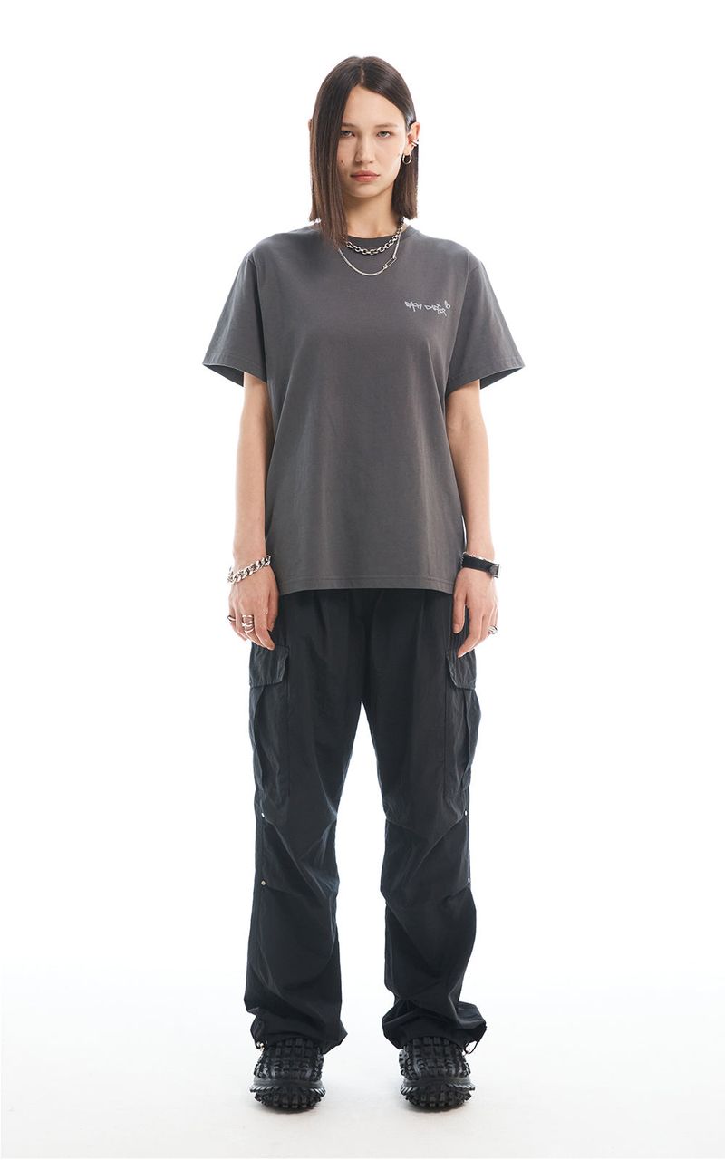 VOLUME CARGO PANTS_BLACK
