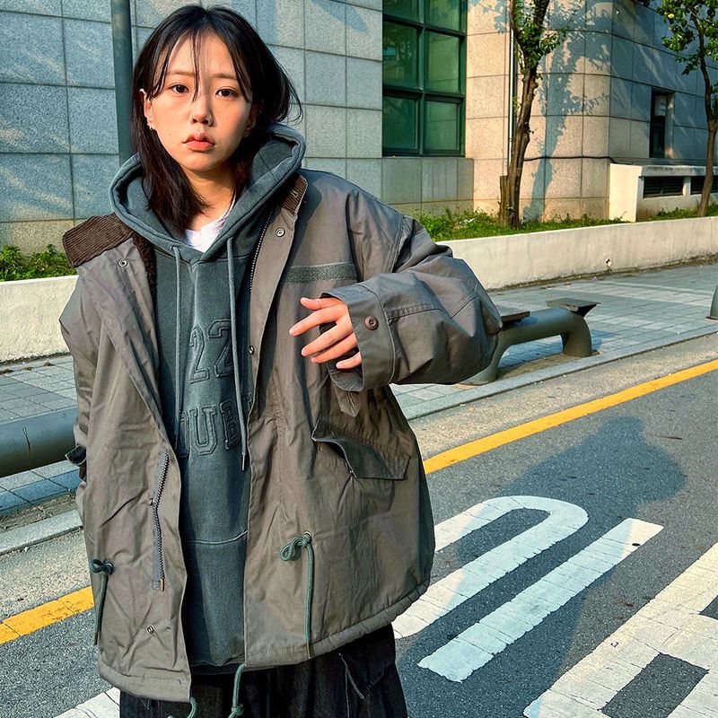 HundoP(ハンドピー)の「a woolly dumbbell short parka(Jackets/Outerwear)」
