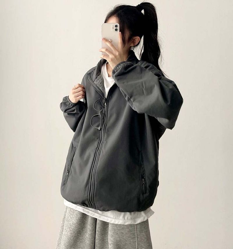 Libby High Neck Zip-Up Jumper