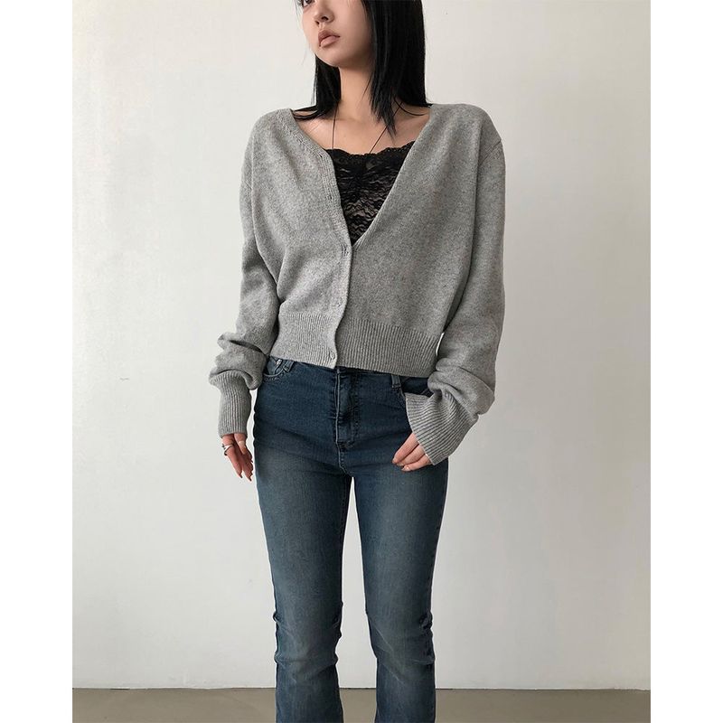 Rabbit V-neck Cardigan 