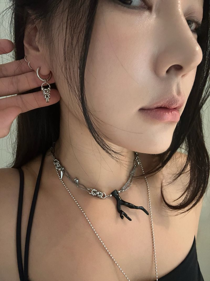 Spike Chainmail Earring