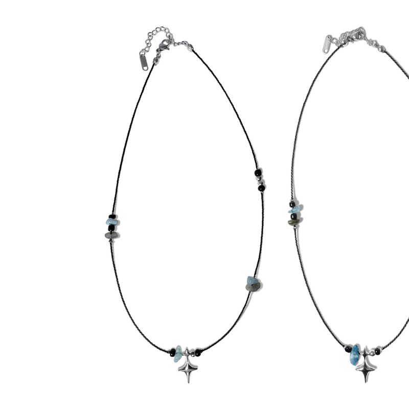 DOUBLE STING STONE NECKLACE