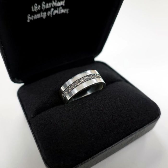 Steady-F2 silver ring