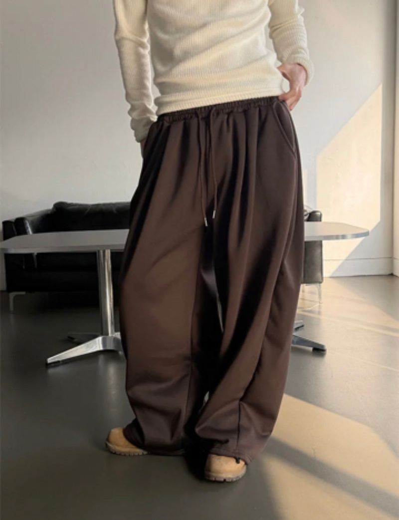 [PROMOTION] Front two tuck wide sweat pants(5color)