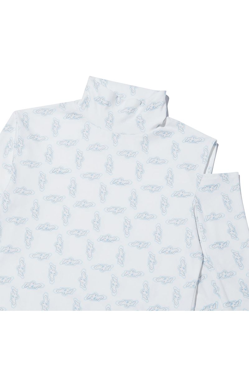 FLIP Pattern Turtleneck_White
