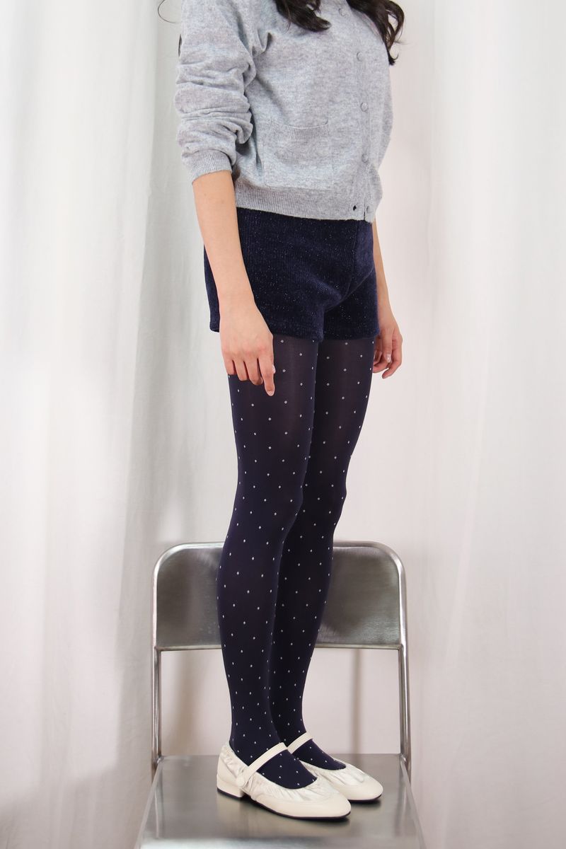blueberry sugar dot tights