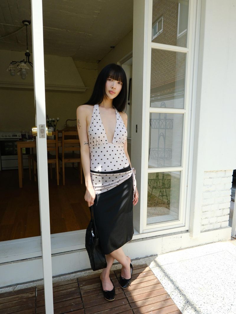 chiffon midi sk