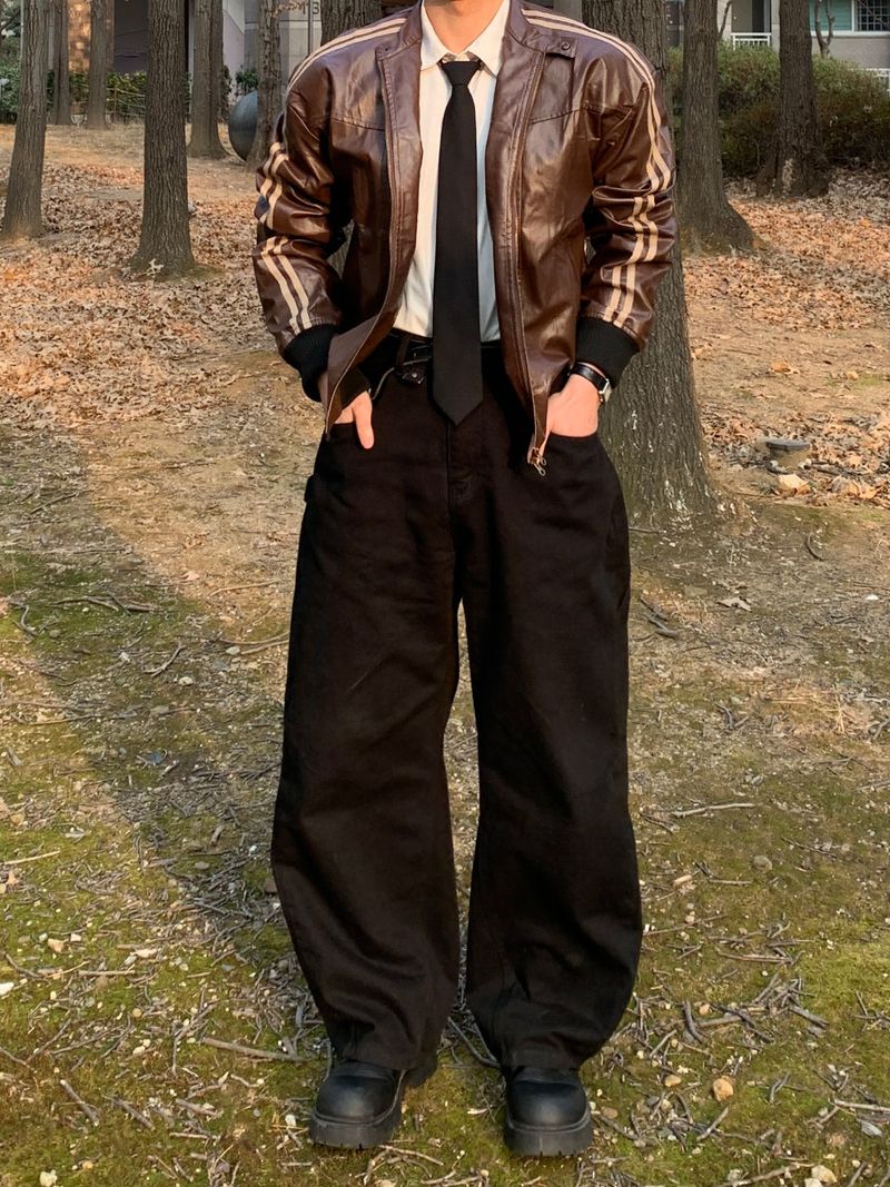 Molinero Line Leather Jacket