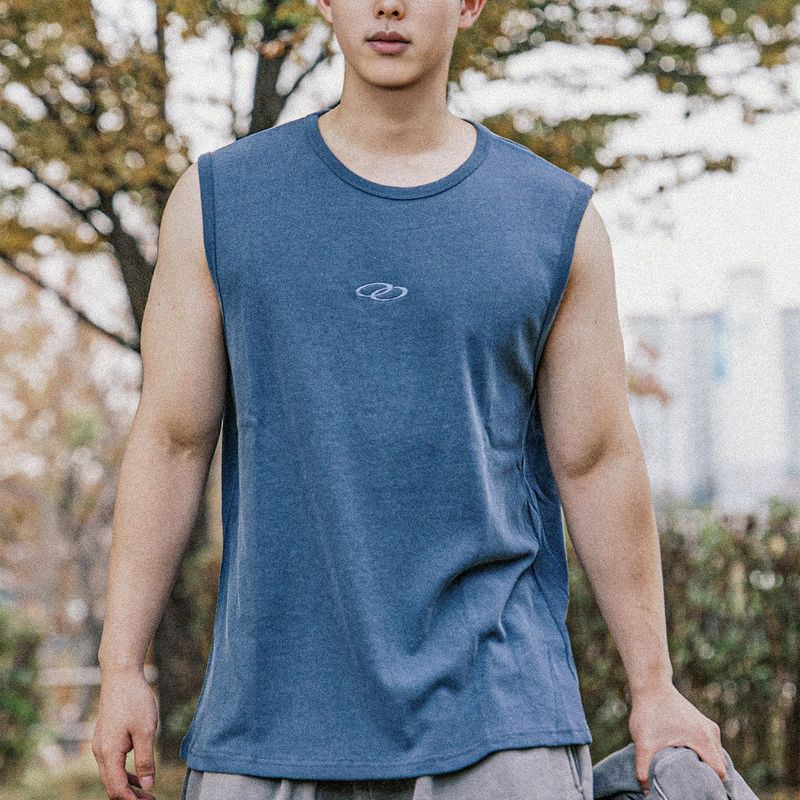 Cozy Pigment Sleeveless Darkblue