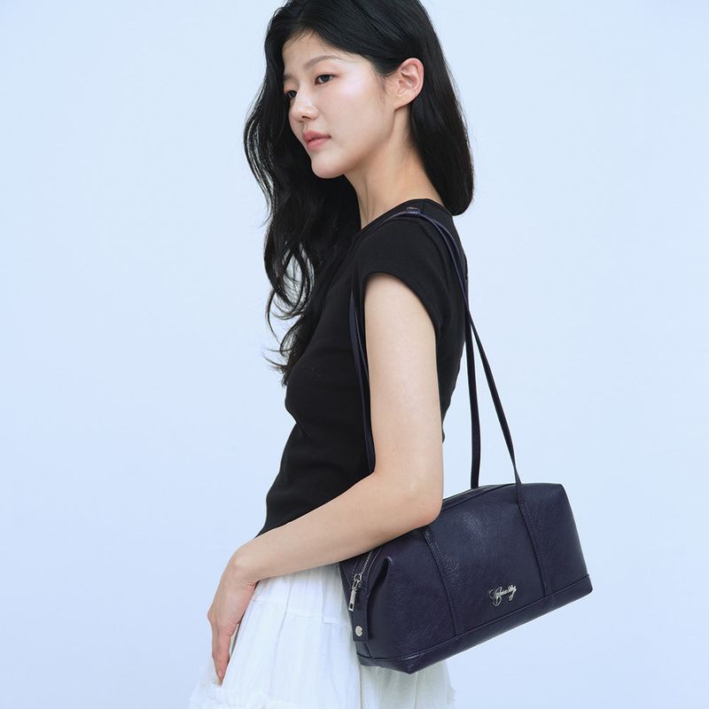 C CURLY LOGO SQUARE BAG_PURPLE