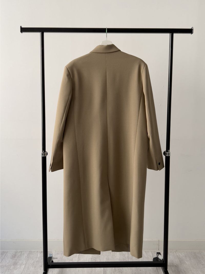 [SS] Flannel Pocket Overfit Long Coat