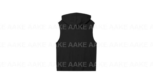 RIBBED HOODED SLEEVELESS