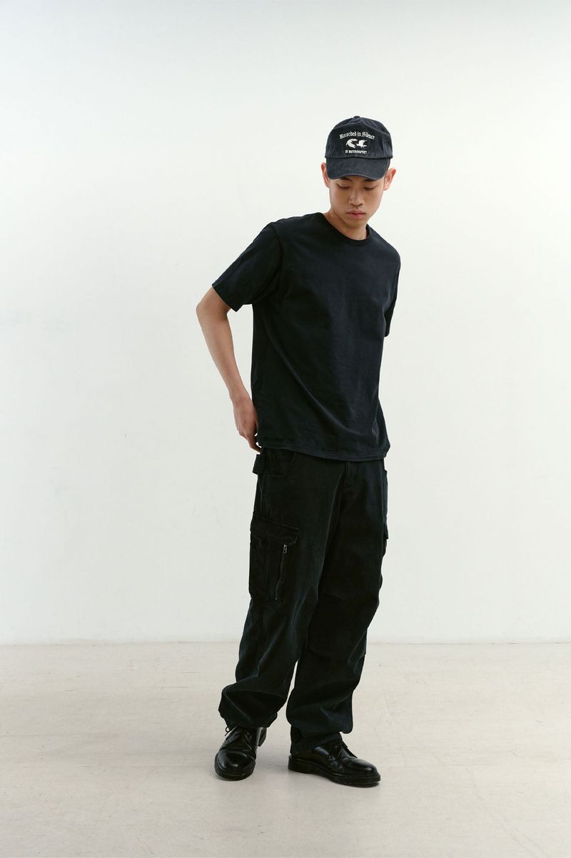 Mixed Fabric m65 Pants (Washed Black)