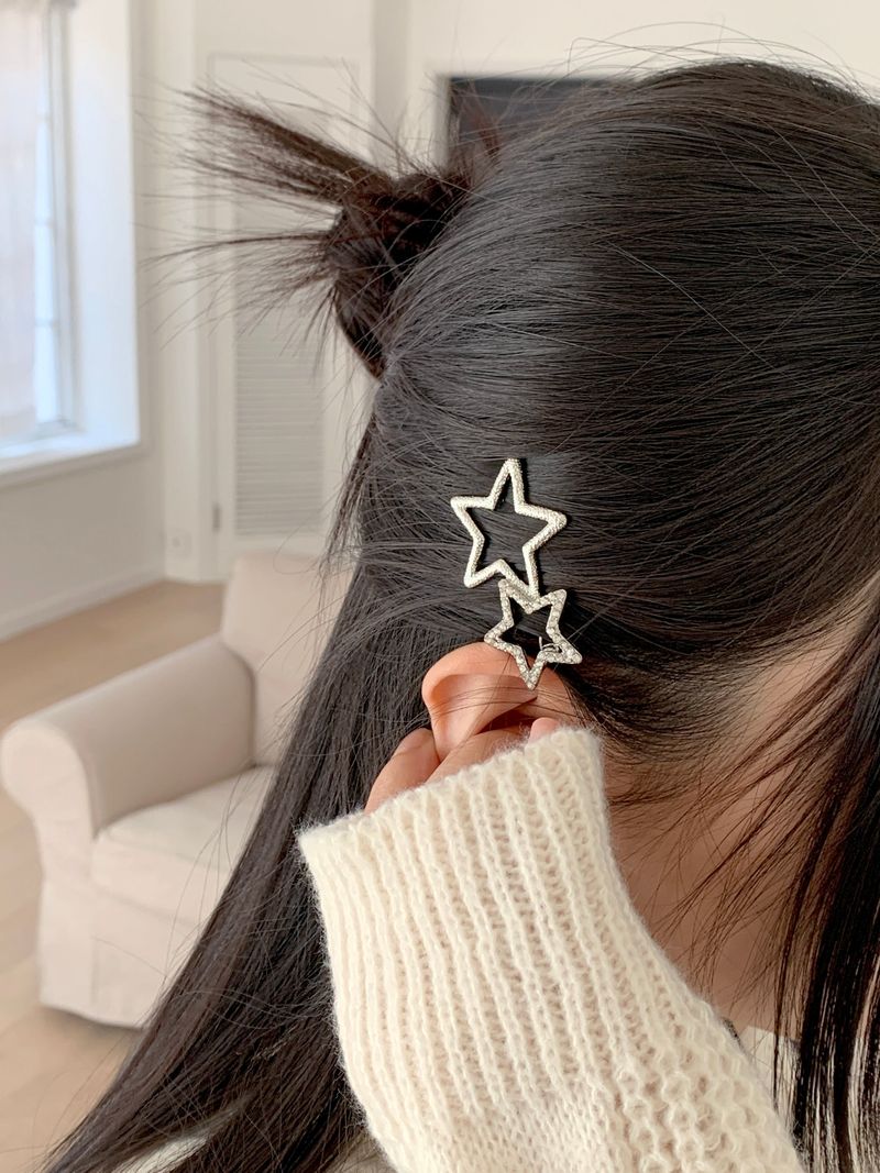 Killie Cubic Silver Star Hairpins